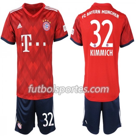 Camisetas Bayern de Múnich Joshua Kimmich 32 Niño Primera Equipacion 2018/2019